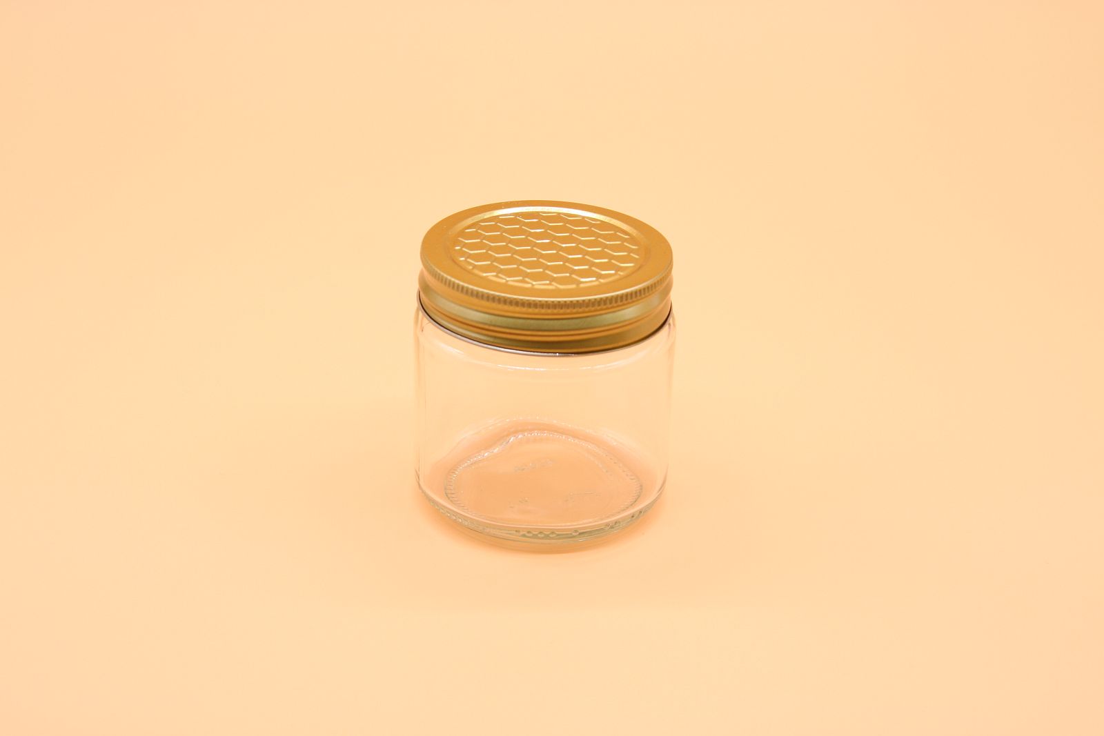 Glas mit Deckel "Wabenmuster" 250 g