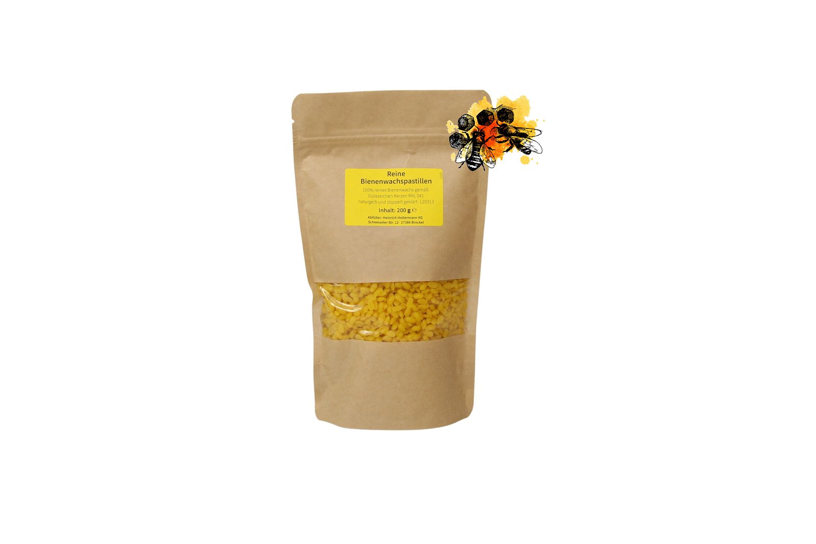 Reine Bienenwachspastillen 200g