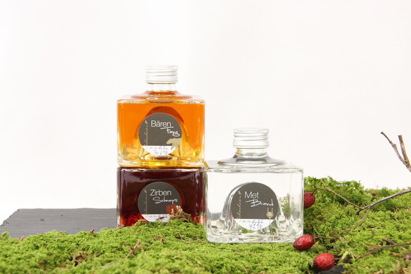 Schachners' Schnaps Trio eckig