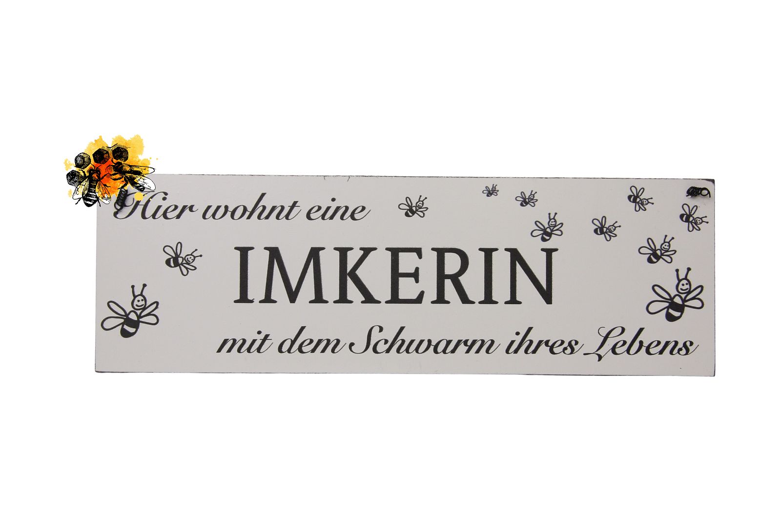 Dekoschild "Hier wohnt eine Imkerin"
