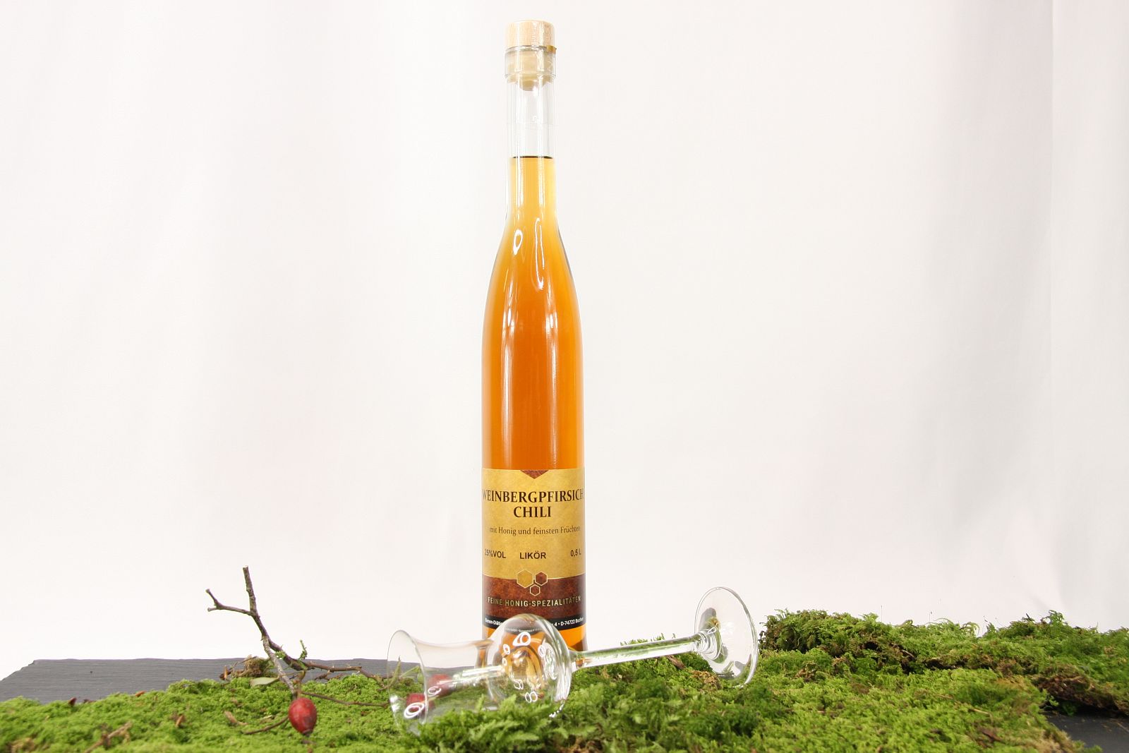 Weinbergpfirsich Chili Likör 0,5l
