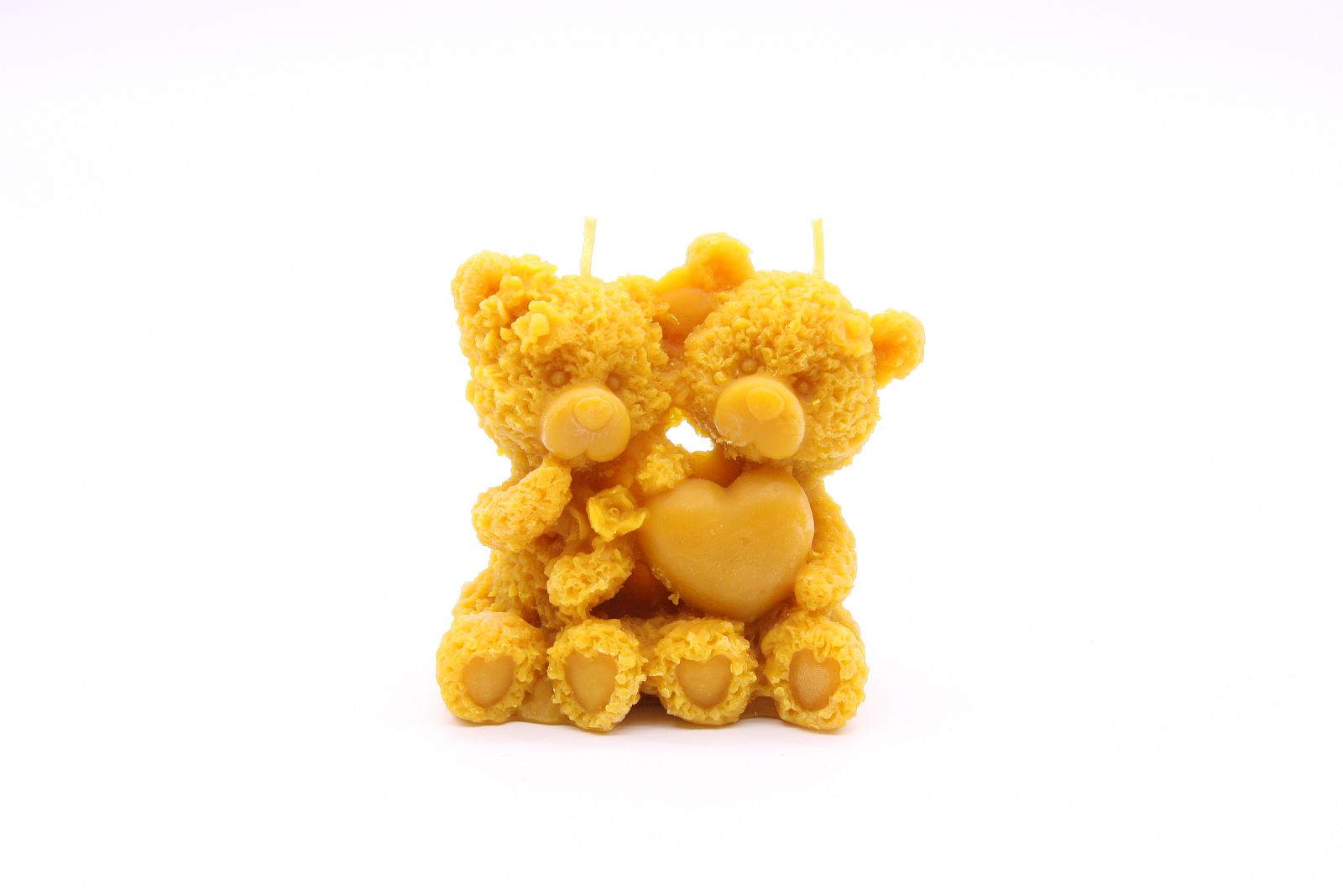 Bärchen mit Herz, Bienenwachskerze