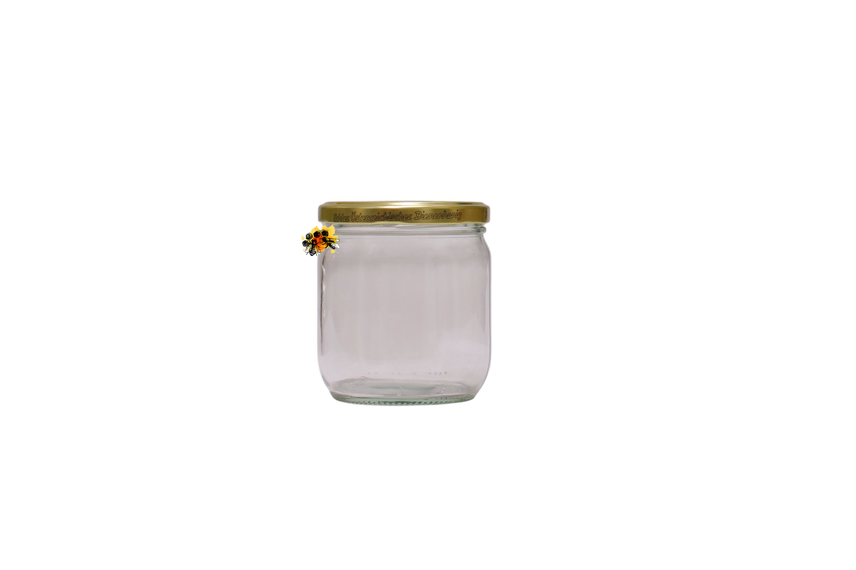 Honigglas 0,5kg  neutral inkl. Deckel