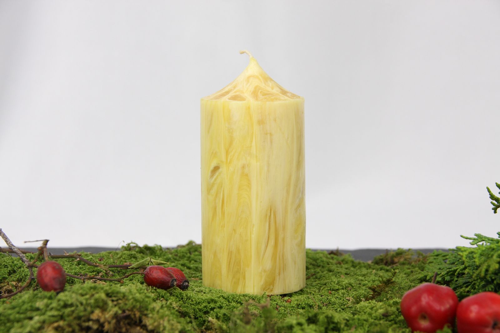 Stumpen Ø 5,5cm, Bienenwachskerze