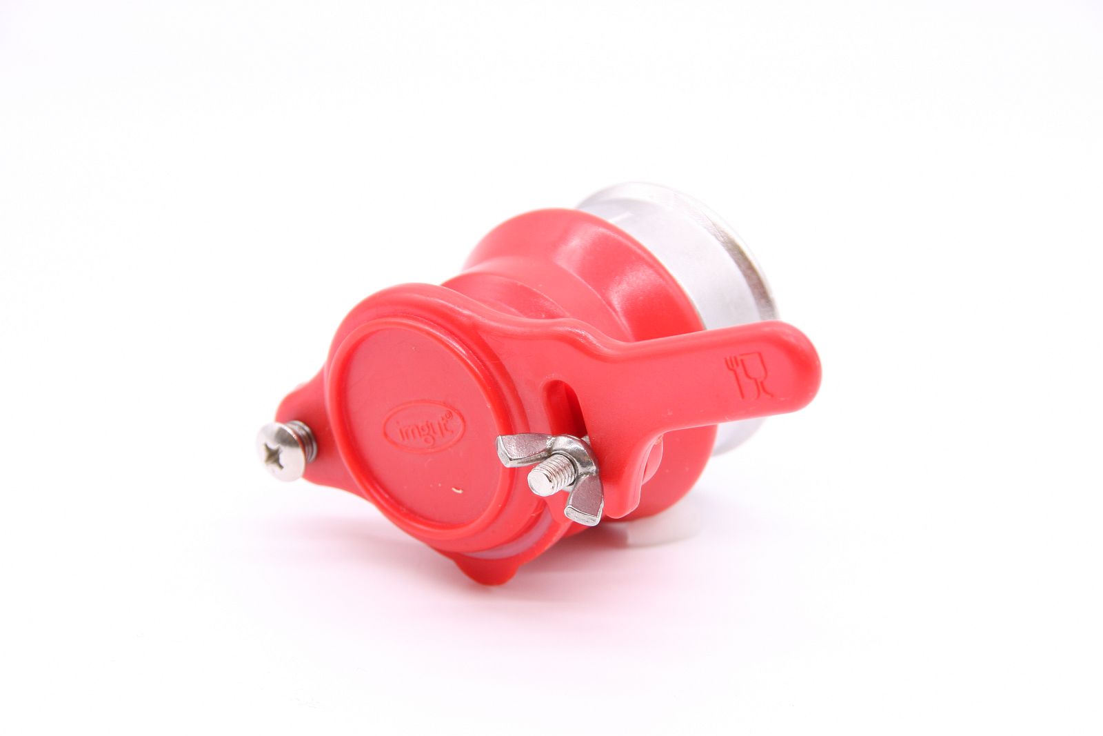 Imgut® Plastik-Quetschhahn rot