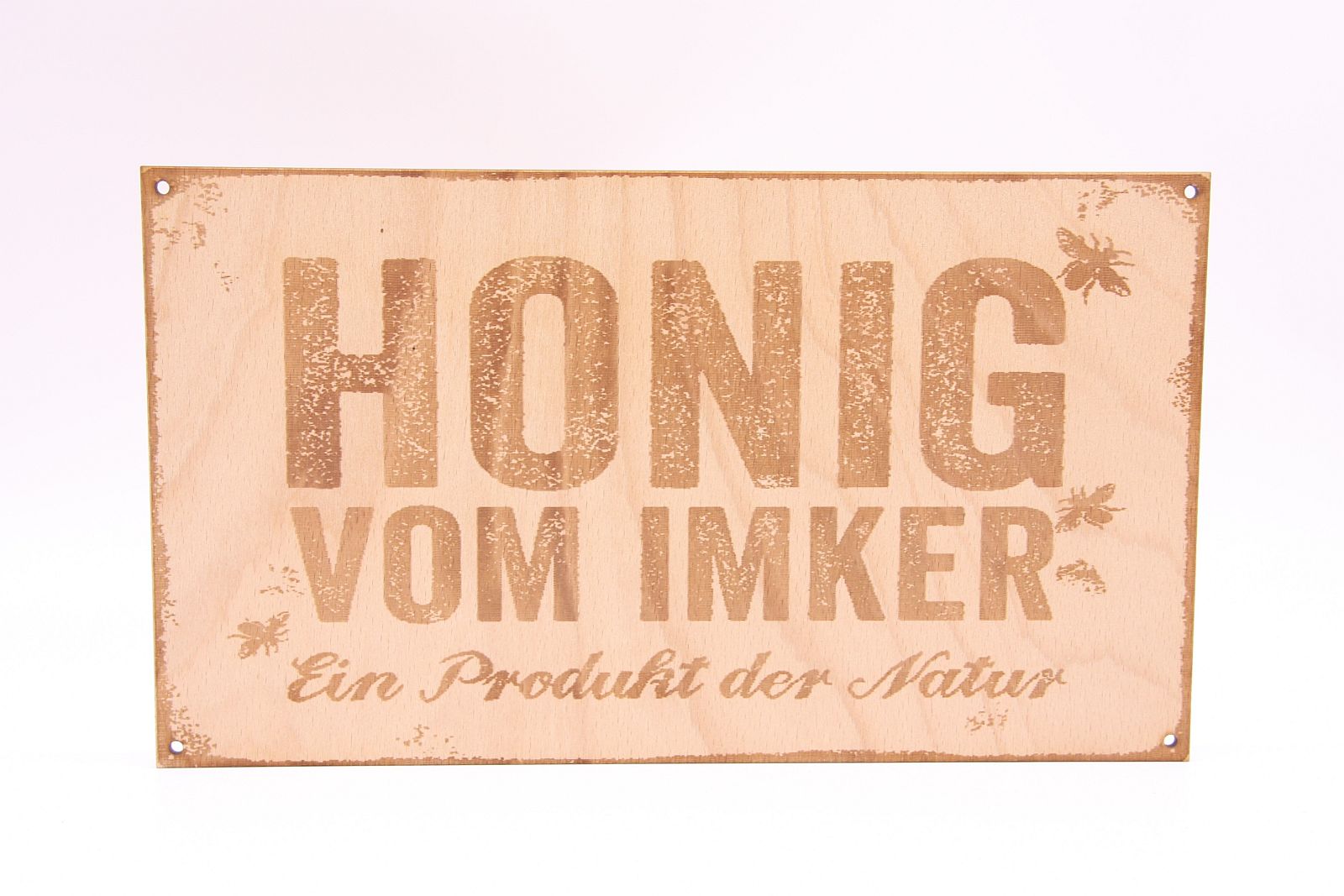 Honigwerbeschild  "Honig vom Imker" Holz