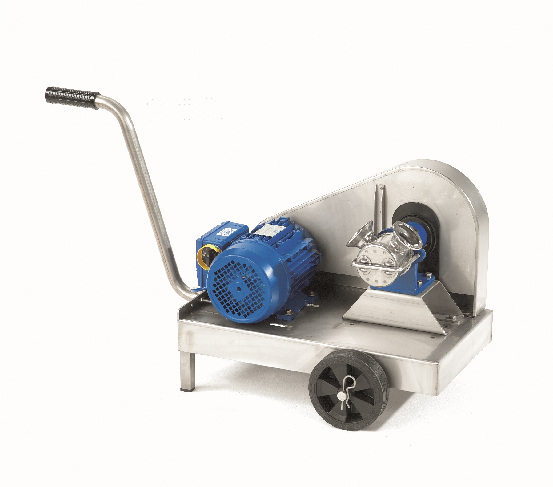 Honigpumpe Minor 230V, Leistung ca. 800 Ltr./Std., montiert auf fahrbarem Chassis, Rechts-/Linkslau