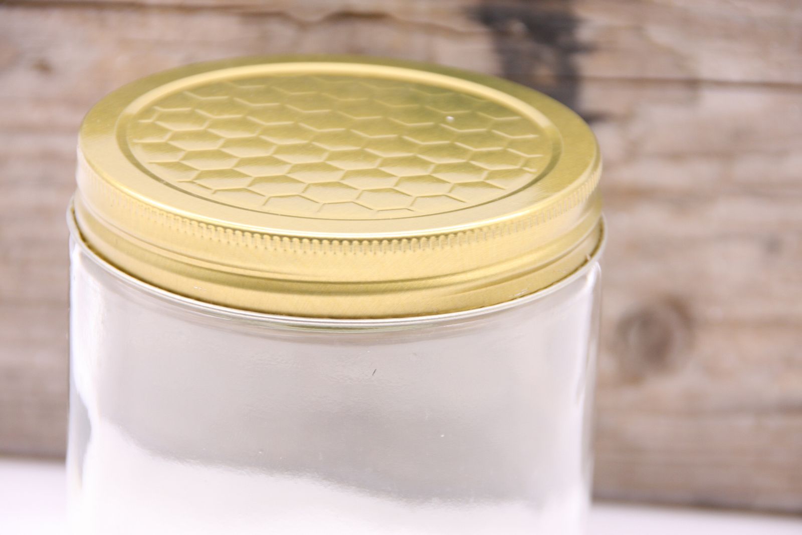 Glas mit Deckel "Wabenmuster" 250 g
