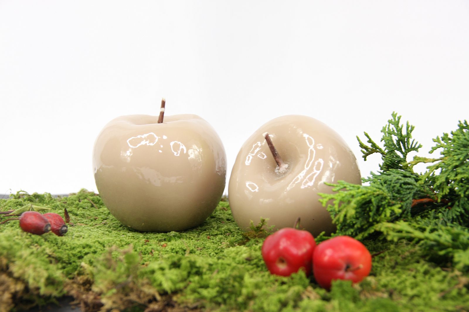 Apfel glänzend, Dekokerze